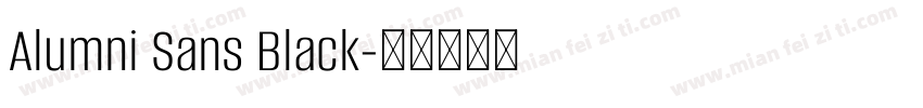Alumni Sans Black字体转换